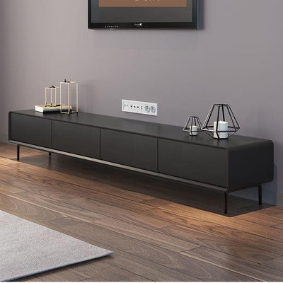 Nordic TV Cabinet Home Living Room Wall Mounted Solid Wood TV Console Modern Simple Light Luxury