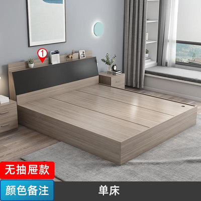 YICHANG Bed Frame With Storage Bed Wood Single Bed Frame 1.2m/1.5m /1.8m Small Family