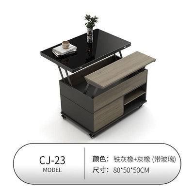 【Free Shipping】Lifting Coffee Table Dining Table Dual-use Small Apartment Living Room Home Modern