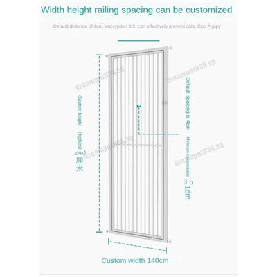 Large Pet and Cat Medium Dog Door Fence Protective Railing Elevated Indoor Jumping Cage