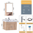 Solid Wood Bathroom Cabinet Wash Basin Cabinet Combination Washbasin Balcony Toilet Wall-mounted