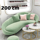 Koala Curved Fabric Sofa Clothing Store Beauty Salon Small Sofa Small Apartment Sofa