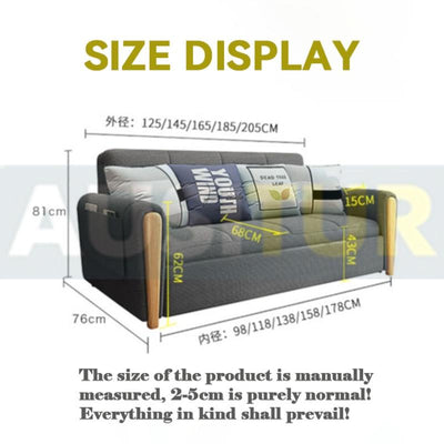 AUSITUR Sofa Bed Multifunctional Foldable Bed Technology Fabric Sofa