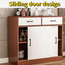 Zxd 【In Stock】Kitchen Cabinet Sideboard Sliding Door Balcony Kitchen Storage Bay Window Storage