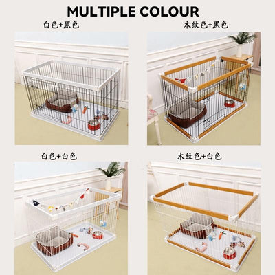 HOOOPET Dog Playpen Fence Dog Cage Medium Large Dog Crate Indoor Toilet Border Animal Pet Fence