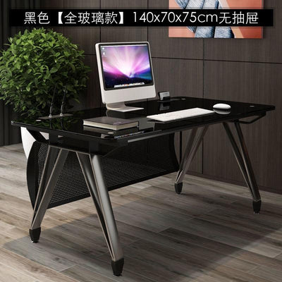 Boss desk single large class director tempered glass computer manager modern minimalist book table