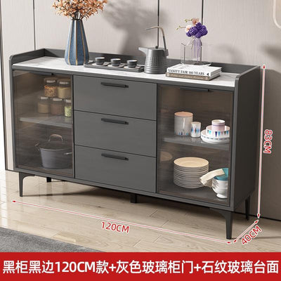 Pl Sideboard Kitchen Cabinet Cupboard Household Kitchen Storage Rack Locker Tea Cabinet Wine Cabinet