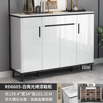 Shoe Cabinet Light Luxury Shoe Cabinet Household Door Large Capacity Paint Baking Cabinet Entrance