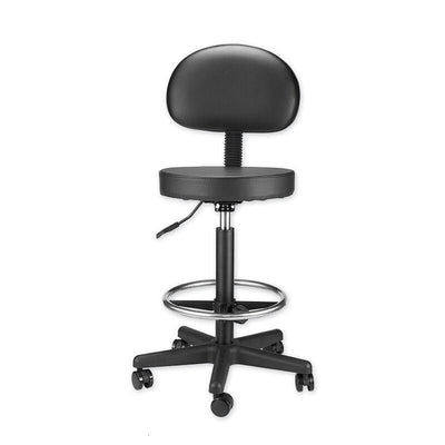 Bar High Stool Chair Liftable Beauty Salon Laboratory Chair PU surface metal bracket Rotating Roller