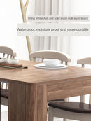 Folding Dining Household Small-sized Invisible Telescopic Solid Wood Space-saving Sideboard Table