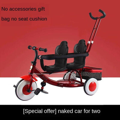 Twin Tricycle Stroller Lightweight Baby Bicycle Double Seat Two-child Travel Artifact