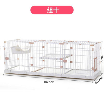 Boussac Assembly Chuangyi Free Cat Cage Plus Large Space Pet Shop Multi Cat Splicing Combination Pet