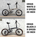 Hot Sale Crius Foldable Bicycle Shimano 11 Speed 20 Inch Bicycle Velocity Aluminum Alloy Frame Disc