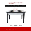 Marble and Chair Combination Modern Simple Telescopic Folding Variable Round Dining Table Solid Wood