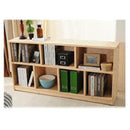 Multi-layer Solid Wood Bookcase Household Floor-to-ceiling Bookshelf Storage Rack Locker Pine Wood