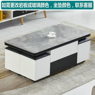 PYHH Lifting Coffee Table Modern Small Apartment Telescopic Storage Coffee Table Multifunctional