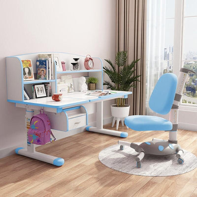 Excellent children's learning table and chair set multi-function can lift the baby writing table