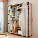 Curtain Wardrobe Bedroom Metal Hanger Thickened Iron Wood Coat Rack