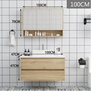 Kohler Solid Wood Wash Basin Mirror Cabinet Combination Water-Proof Hanging Bathroom Cabinet Modern