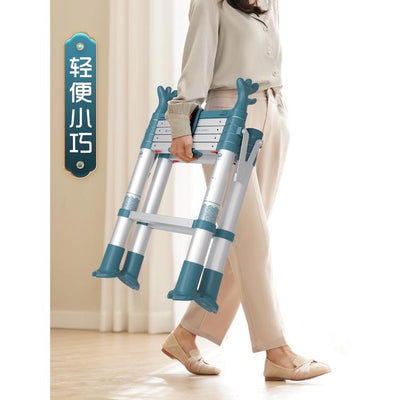 Household steps Ladder Telescopic Ladder Folding Ladder Indoor Multifunctional Thickened Aluminum