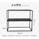 AUSITUR Side Table Porch Table Living Room Corner Bookshelf Wrought Iron Multi-layer Storage Rack