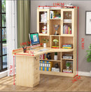 IN STOCK Solid Wood Bookshelf Combination Corner Children's Learning Home Student Computer Desktop