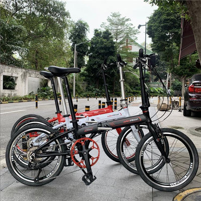 Gaotelu Foldable Bicycle 9-Speed 20 Inch Assembly Aluminum Alloy Small Wheel Men's And Women's