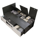 Custom Small Household-sized High-box Storage Multi-purpose Tatami Storage All-in-one Bed Straight