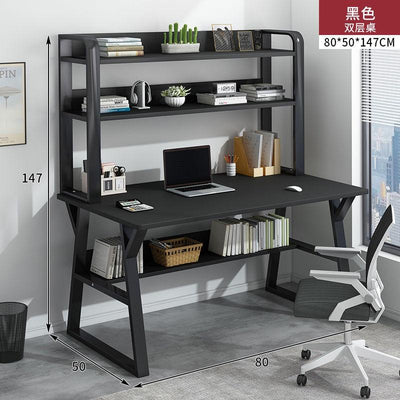 Simple Student Desk With Bookshelf Combination Computer Desk Home Desk