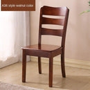 Solid Wooden Dining Chair Family Hotel Restaurant Chair Log Chair