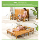 Sofa Bed Can Fold Double Guest Room Small Family Single 1.5 M 1.8 Real Wooden Multi-functional