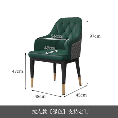 Luxury Dining Chair, Household Leisure Chair, Back, Hotel Sales Department, Reception, Negotiation,