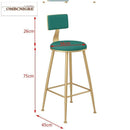 Nordic bar chair light modern simple high chair back bar stool