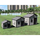 Outdoor Dog House Solid Wood Rain Proof Sunscreen Anticorrosive Dog House Dog Cage Large And