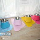 Non-slip Cat Bowls Pet Food&Water High Foot Bowls For Cats Dogs Feeders Pet Stainless Steel Products