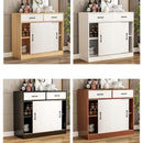 Zcm 【In Stock】Kitchen Cabinet Sideboard Sliding Door Balcony Kitchen Storage Bay Window Storage