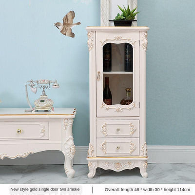 European Small Wine Cabinet White Dining Cabinets Locker Kitchen Display Cabinets Tea Cabinets