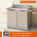 Stainless Steel Cabinet Simple Kitchen Cabinet Counter Stiller Cabinetself-assembly Economy Cabinet