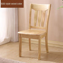 Solid Wooden Dining Chair Family Hotel Restaurant Chair Log Chair