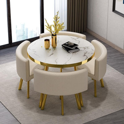 Dining Table Dining Table Set Light Luxury Dining Table and Chair Small Round Table OfficeTable and