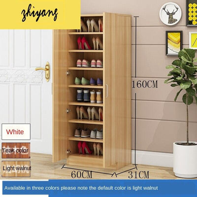 Solid Wood Multi-functional Multi-layer Simple Hallway Cabinet Economical Household Shoe Rack Large