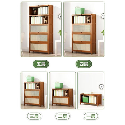 GC Bookcase Bookshelf Cabinet Simple Floor Cabinet Multilayer Household Student Book Storage Shelf