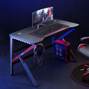 【2022 NEW】E-sports Gaming Table Computer Table With RGB Lighting Home Ergonomic Study Table Study