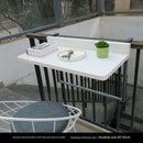 Balcony hanging table railing metal aluminum alloy hanging folding table modern home bar wall