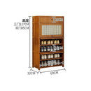 Rattan solid wood Shoe cabinet breathable large capacity deodorant rattan weaving porch cabinet