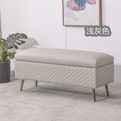 Pl Simple Storage Ottoman Sofa Stool Rectangle Shoes Changing Stool Clothing Store Storage Bench