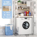 PYGH Washing Machine Rack Flip Washing Machine Bathroom Storage Rack Toilet Storage Rack