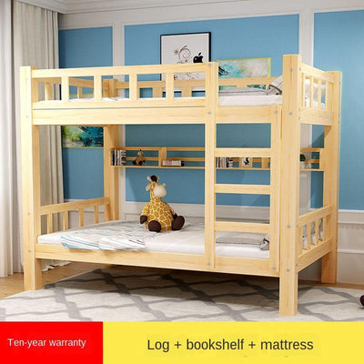 All Solid Wood Bed Children's Beds Bunk Bed Bunk High And Low Beds Bedding Adult Adults Bed And Neck