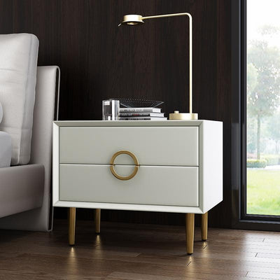 Installation-free Bedside Table Light Luxury Style Simple Modern Mini Bedroom White 40cm Nordic