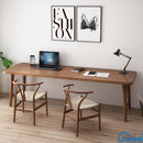 SENBIJU All Wood Bedroom Double Study Desk Nordic Word Wall Long Table Simple Household Solid